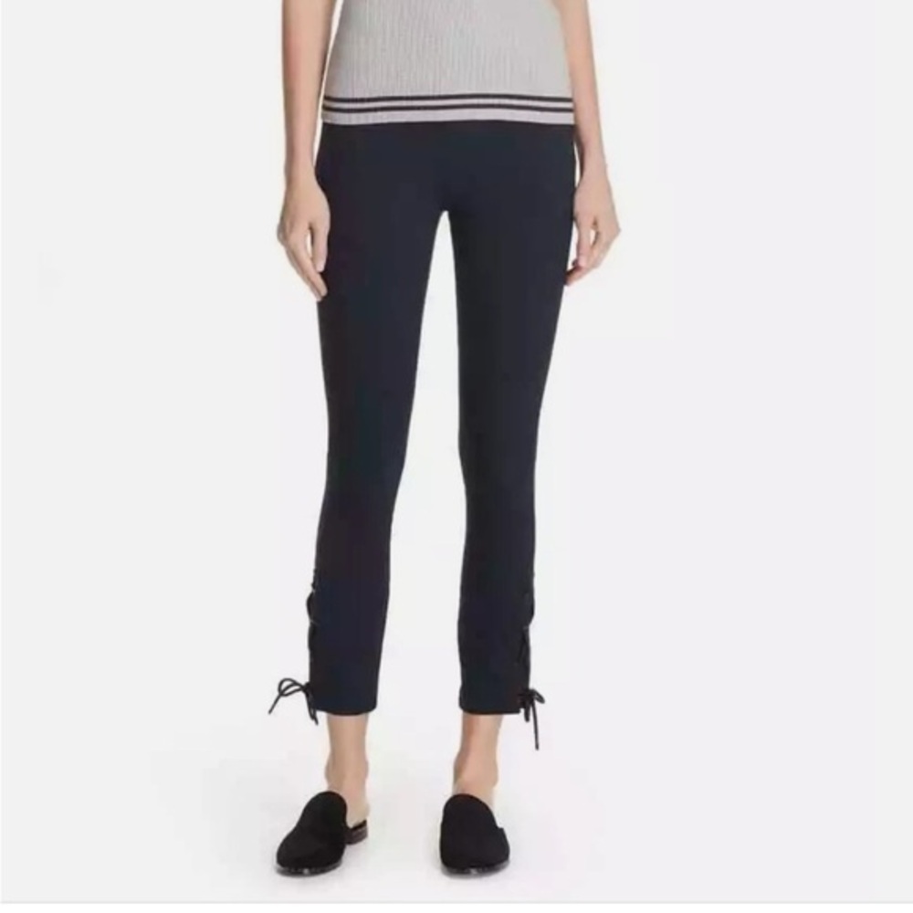 Rag & Bone SImone Women’s 10 Dark Navy Skinny ankle lace up  Dress Pants